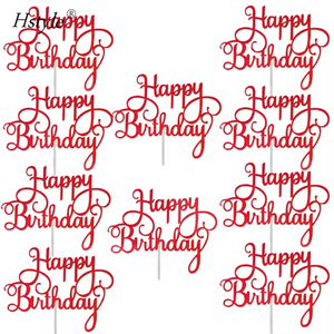 Set Personalizzato di 10 Decorazioni Luccicanti per Torta di <span class=keywords><strong>Compleanno</strong></span>, Topper per Torta di <span class=keywords><strong>Compleanno</strong></span> per Ragazze, Decorazioni per Dessert con Glitter - Product Image 3