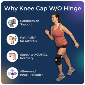 <span class=keywords><strong>Rodillera</strong></span> Deportiva Abierta con Soporte Rotuliano para Dolor de Rodilla, Correa de Soporte Rotuliano para Correr, Senderismo, Artritis, Recuperación de Lesiones ACL/MCL - Product Image 5