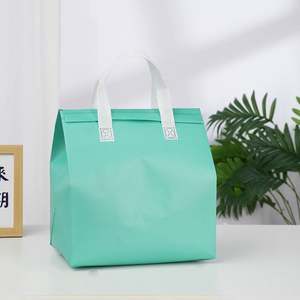 กระเป๋าเก็บความเย็นแบบไม่ทอสำหรับใส่ของชำ อาหาร นม กาแฟ - Product Image 4