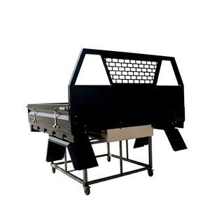 Heavy Duty Pickup Truck Tray <b>with</b> Full Opening Canopy & Side <b>Tool</b> <b>Boxes</b> - Product Image 1
