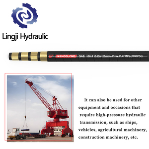 خرطوم هيدروليكي SAE 100 R15 بقطر 11/4 بوصة مع أسلاك فولاذية حلزونية للماء والسوائل البترولية، ماركة MINCOLONE، متاح للقطع حسب الطلب - Product Image 5