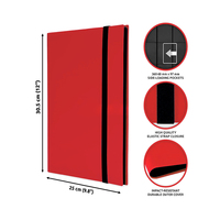 Reliure pour cartes à collectionner compatible avec les albums à cartes à 9 pochettes, porte-cartes de jeu à chargement latéral à 360 anneaux