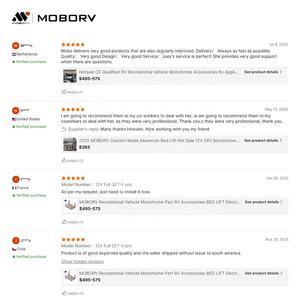 MOBORV Sistema Eléctrico de 12V 24V para RV, Caravana, Autocaravana y Camping Hecho de Aluminio Duradero, Elevador de Cama para RV - Product Image 6