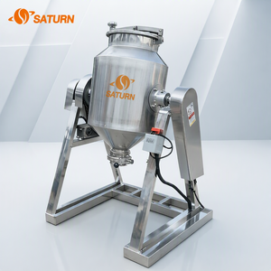 Miscelatore Automatico Multifunzionale a Tamburo <span class=keywords><strong>SATURN</strong></span> in Acciaio Inox per Alimenti con Motore 220V per Detersivi in Polvere e Prodotti Chimici - Product Image 3