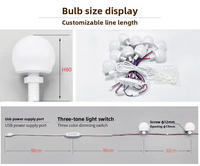 Miroir de maquillage LED moderne à commande tactile dimmable, indice de protection IP44, température de couleur réglable 3000K-7000K, matériau ABS, CRI élevé 80