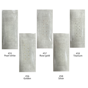 2025 keluaran baru 10 buah/strip stiker tekanan titik akupuntur telinga Tradisional Cina biji telinga dengan pita bening - Product Image 3