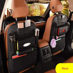 Organizador de asiento trasero de coche de lujo con soporte para Tablet