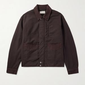 Chaqueta de Trabajo de Lona de Algodón con Ribete de Sarga y Logotipo Personalizado al por Mayor, Chaqueta Tipo Abrigo con Botones y Múltiples Bolsillos - Product Image 2