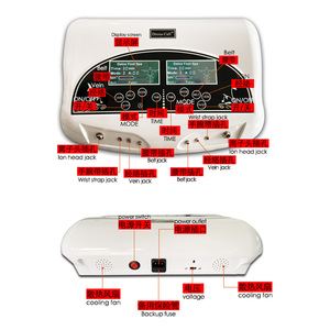 Cinturones adelgazantes de doble electrodo TENS con temperatura ajustable, máquina de spa celular desintoxicante, limpiador iónico y masajeador de pies para metales pesados - Product Image 3