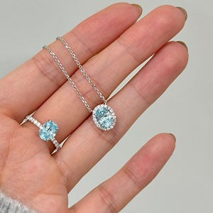 Collar de Plata de Ley S925 con Perla Azul Marino Rota para Mujer, Diseño Elegante para Clavícula, Accesorio de Lujo Ligero y Exclusivo - Product Image 4