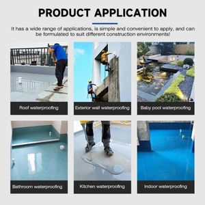 Pintura Impermeable Ecológica de Alto Rendimiento Resistente a los Rayos UV de 25 kg para Techos de Hormigón, Terrazas, Almacenes, Acrílica - Product Image 6