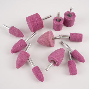 Gốm sứ Chrome Corundum Mài đầu mài công cụ gắn điểm Mài bánh xe đầu kim loại loại bỏ rỉ sét và đánh bóng - Product Image 1