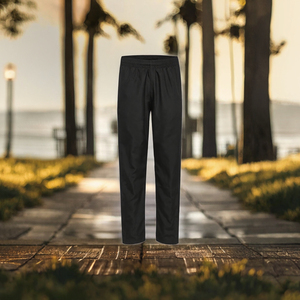กางเกงวอร์มขาตรงทรงหลวมสไตล์สตรีทแวร์ แบรนด์ Blank Waffle Knit Mid Casual Pants รุ่น Wide Leg Baggy Sweatpants พร้อมป้ายกำกับสั่งทำพิเศษ - Product Image 3