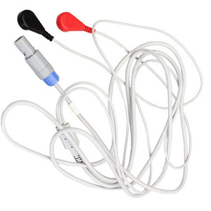 厂家供应4.0毫米母卡扣心电图电缆2导医用电缆 - Product Image 5