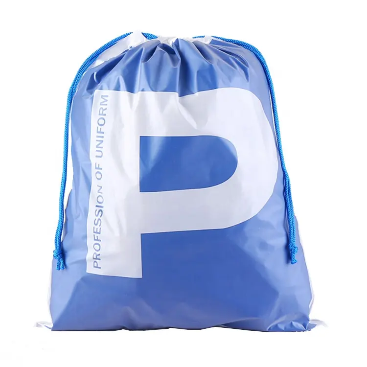 Fabrika plastik İpli hediye çantası ucuz PEVA İpli çanta