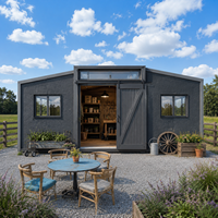Maison conteneur extensible à façade vitrée pour les États-Unis, modules de bureau modernes, studio préfabriqué modulaire de 20 pieds avec câblage conforme aux normes UL
