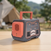 YCheng Panneau solaire portable avec poignée, alimentation CA, onduleur PWM 300W, lampe torche à onde sinusoïdale pure, batterie LiFePO4, interface USB