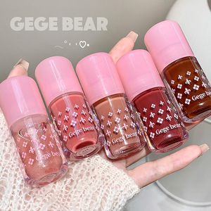 Gloss à lèvres transparent scintillant Gege Bear, hydratation nourrissante, brillance intense, effet repulpant, teinte hydratante, glaçage aqueux pour les lèvres - Product Image 1