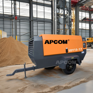 APCOM SDY15-17 15 M3/min 17 <strong>bar</strong> 160kw Portable Electrical Rotary Screw air Compressor Compressors Aircompressors with 2 Wheel - Product Image 1
