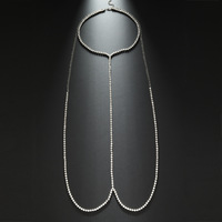 Chaîne de corps audacieuse et exagérée en strass pour homme - Grande taille - Style européen-américain - Quatre saisons - Sensuelle et sexy