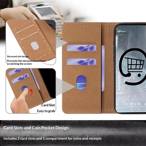 เคสหนังแท้ขายดีที่สุด ใช้ได้กับ iPhone 17 Air แบบฝาพับ หนังแท้หุ้มรอบตัวเครื่อง พร้อมขาตั้งในตัว ขายส่ง - Product Image 6