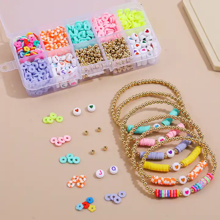 Arts And Crafts Clay Beads Kit Soft Clay Bead Bracelet Making Box DIY Set  Gift For Boys Girls Kids Art Craft 230925 From Tuo10, $14.44 | DHgate.Com
