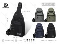 Borsa da petto da uomo in tessuto con chiusura a cerniera, casual, per tutte le stagioni M4123018 - Product Image 1