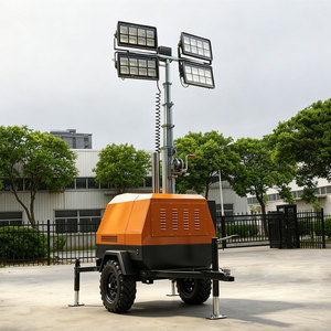 เสาไฟเคลื่อนที่แบบ LED 7 เมตร พร้อมรถพ่วง เครื่องกำเนิดไฟฟ้าดีเซล สำหรับไฟฉุกเฉินภายนอกอาคาร - Product Image 2