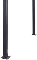 Pergola de jardin en aluminium et acier avec toit à lames, 9 x 9 pieds, pour piscine, patio, gazebo
