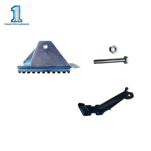 Pièces de marchepieds métalliques industriels : Pieds de marchepieds à trou rond avec vis réglables pour <span class=keywords><strong>support</strong></span> - Product Image 1