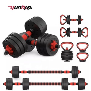 Gym Equipment Fitness <strong>Dumbells</strong> 10KG <strong>15KG</strong> 20KG 30KG 40KG 50KG Quickly Adjustable Weight Cement Dumbbell and Barbell Sets - Product Image 2