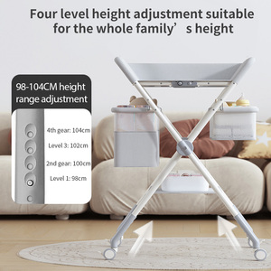 <span class=keywords><strong>Table</strong></span> <span class=keywords><strong>à</strong></span> <span class=keywords><strong>langer</strong></span> pour bébé multifonctionnelle de luxe portable pliable 2 en 1 - Product Image 3