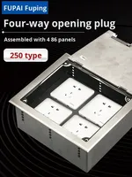 Fpaier Panneau de prises de sol de type ouvert en acier inoxydable à montage plat Norme IP20 pour mise à la terre résidentielle et usage général