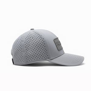 Casquette de golf OEM personnalisée en maille perforée avec logo, 5 panneaux, visière légèrement incurvée, snapback, patch en caoutchouc imperméable - Product Image 3