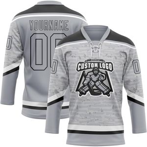 Custom Ice Hockey Jersey Unisex Three Quarter Sleeve Sublimated Moisture Wicking Practice Uniform Team Sweater - Product Image 2