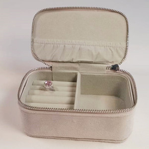 Bolsa de Tela con Logotipo Personalizado, Estuche de Maquillaje de Lujo, Bolsa de Cosméticos de Viaje con Cierre, Caja de Empaque - Product Image 3