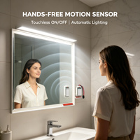 Interrupteur à capteur radar sans contact DC12V 60W pour éclairage de miroir LED intelligent avec commande mains libres certifié CE