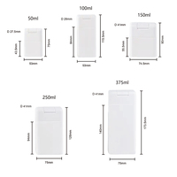 Bouteille en plastique rectangulaire en HDPE pour savon liquide cosmétique, shampoing et lotion, avec pompe à pression et bouchon à clapet, vente en gros sur mesure