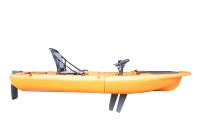 Kayak de pêche modulaire à pédales de 10 pieds, capacité 1 personne, conception en 2 parties, surf, HDPE, moteurisé, Hlice, rangement facile, garantie 2 ans