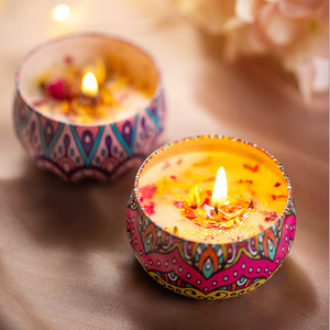 Natürliche Sojawachs-Duftkerze in Dose für Heim- und Festdekoration - Product Image 4