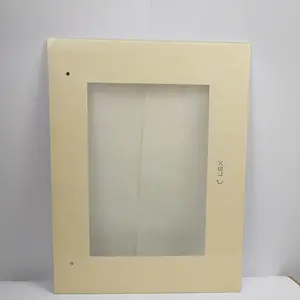 Özelleştirilmiş boyutu mikrodalga fırın cam fırın kapağı bulaşık makinesi baskı kaplı ipek fırın kapağı temperli cam