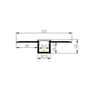 <span class=keywords><strong>Profilé</strong></span> en <span class=keywords><strong>aluminium</strong></span> LED incurvé en plâtre, <span class=keywords><strong>profilé</strong></span> en <span class=keywords><strong>aluminium</strong></span> pour coin, canal de fil carré, <span class=keywords><strong>profilé</strong></span> en <span class=keywords><strong>aluminium</strong></span> LED pour éclairage haut et bas, cadres de bandes lumineuses 52*13 mm - Product Image 4