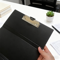 Porte-documents infirmier pliable à 3 couches avec carnet et feuille de rappel