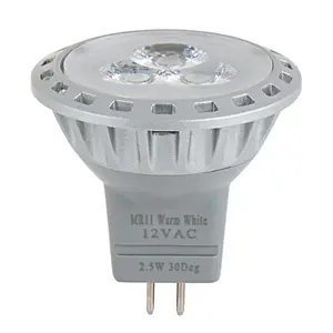 CE ERP 12V atau 10-30v 3 tahun garansi LED lampu sorot 2.5w 4w 5w 6w 7w MR11 MR16 bohlam GU4 GU5.3 dasar Ra80/90