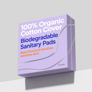 Private Label da donna in cotone organico Panty notte maternità assorbente antibatterico con funzione di controllo degli odori - Product Image 2