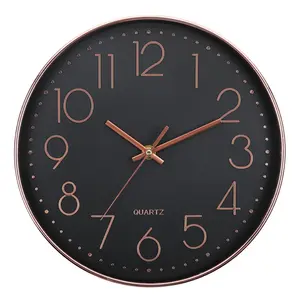 Infinity Time 12Inch Groothandel Fabriek Prijs Ronde Stille Plastic Quartz Wandklok Voor Home Decor Muur Decor Woonkamer