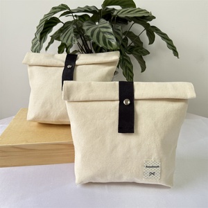 BSCI Eco-friendly Canvas Cotton <b>Envelope</b> Purse Dust Bag for <b>Gift</b> Handbag Custom Logo Luxury Canvas Cotton Dust Pouch - Product Image 1