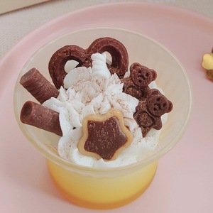 Dessert <b>Cup</b> Scented Candle Simulated Fruit Cream Design Soy Wax Candle Home Decor Gift For Party - Product Image 3