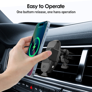 <span class=keywords><strong>Chargeur</strong></span> <span class=keywords><strong>de</strong></span> <span class=keywords><strong>voiture</strong></span> sans fil 15W PD à charge rapide, personnalisé, avec port Type-C pour support <span class=keywords><strong>de</strong></span> téléphone, fixation sur grille d'aération ou tableau <span class=keywords><strong>de</strong></span> bord - Vente en gros usine - Product Image 2