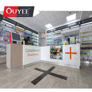 Nouveau produit Conception de magasin Articles de pharmacie médicale Décoration Cabinet Meubles pour magasins Affichage Pharmacie Design d'intérieur - Product Image 5